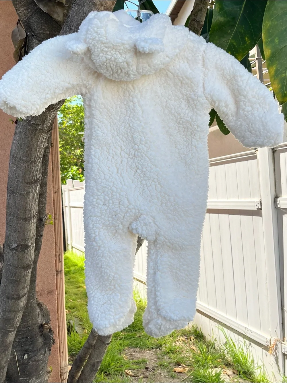 The Children’s Place Baby Bear Sherpa Microfleece Lined Bunting.